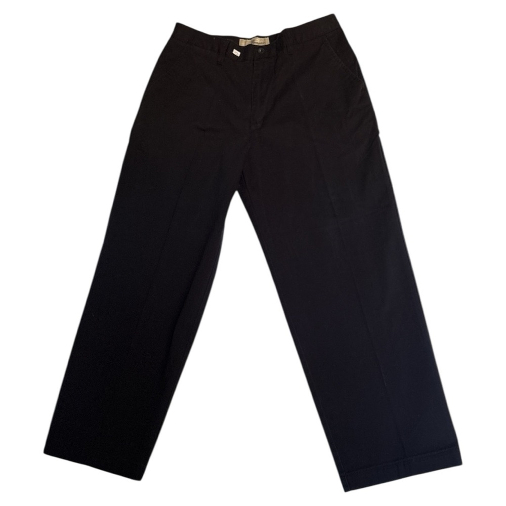 Men’s Black Chinos with Straight Leg and Matte Finish